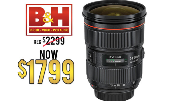 B&H Sale: Canon EF 24-70mm f/2.8L II USM Lens