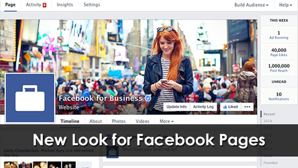 New Look for Facebook Pages