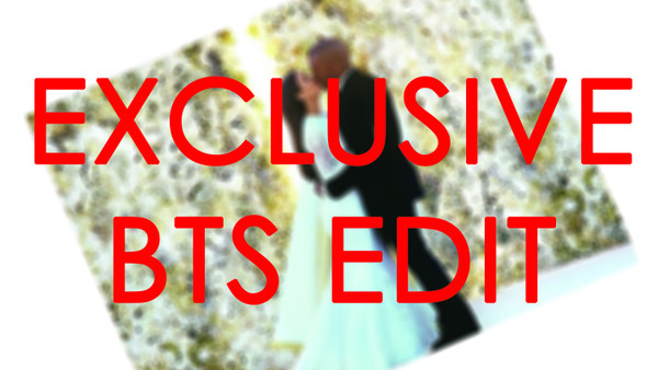 Exclusive BTS Video Edit of Kanye and Kim Wedding Photo
