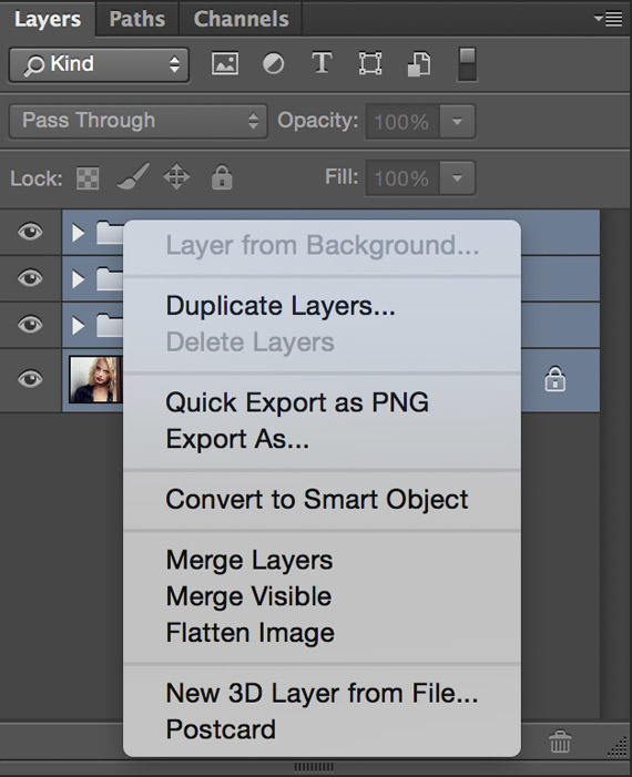 photoshop liquify tool on layers