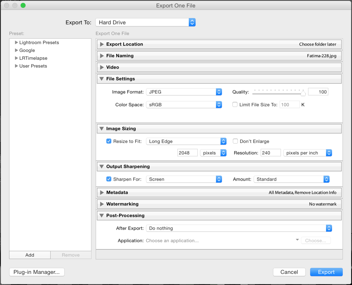 post the highest quality photos onto
