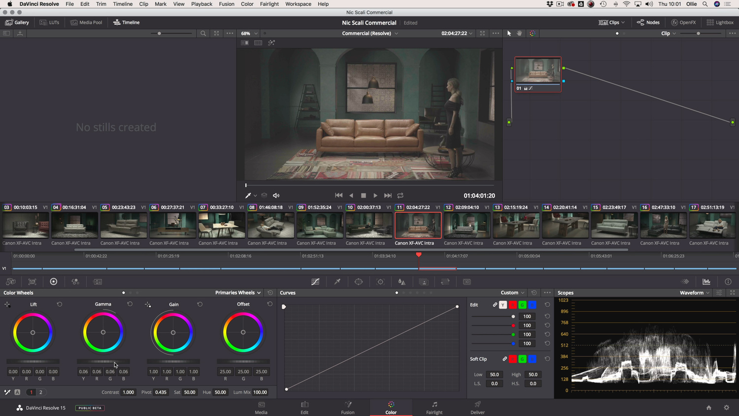 color grading by ollie kenchington