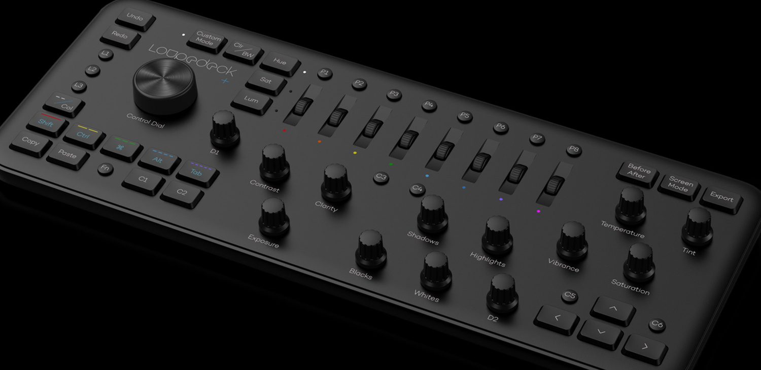 Loupedeck+ The Photo and Video Editing Console for Lightroom Classic,  Premiere Pro, Final Cut Pro, Photoshop with Camera Raw, After Effects,  Audition