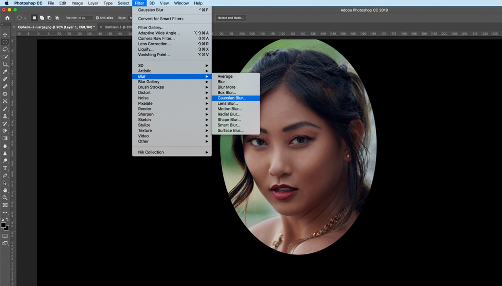 create a vignette in adobe photoshop cc