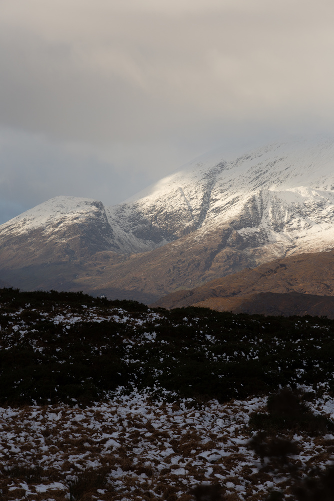 raw image of a mountainous landscape before any editing in Adobe Lightroom