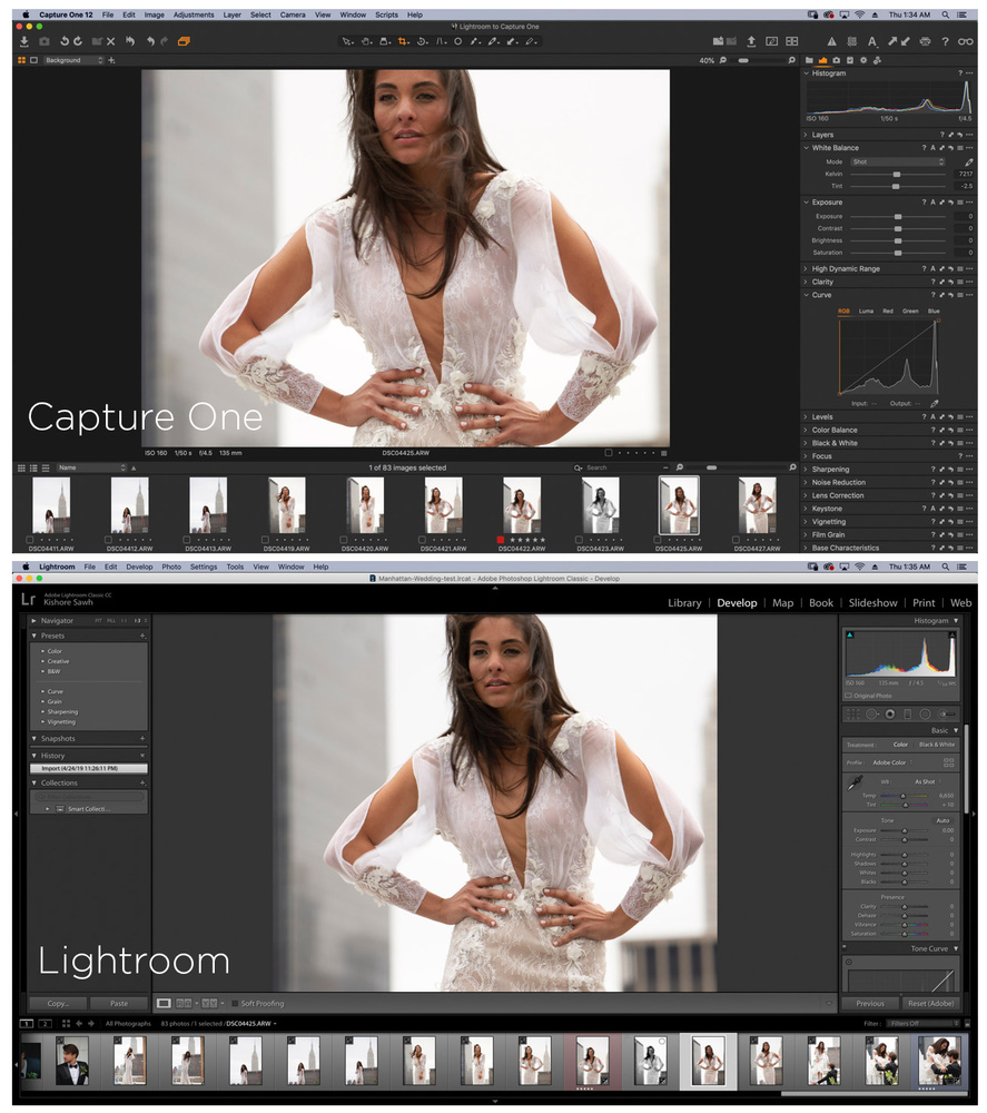 transfer lightroom presets into capture one