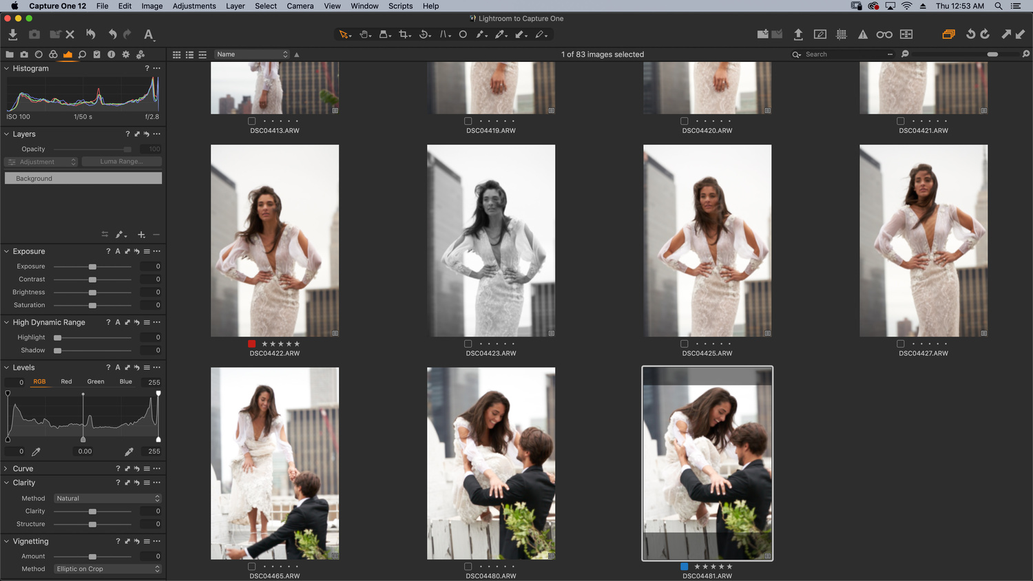 transfer lightroom presets into capture one