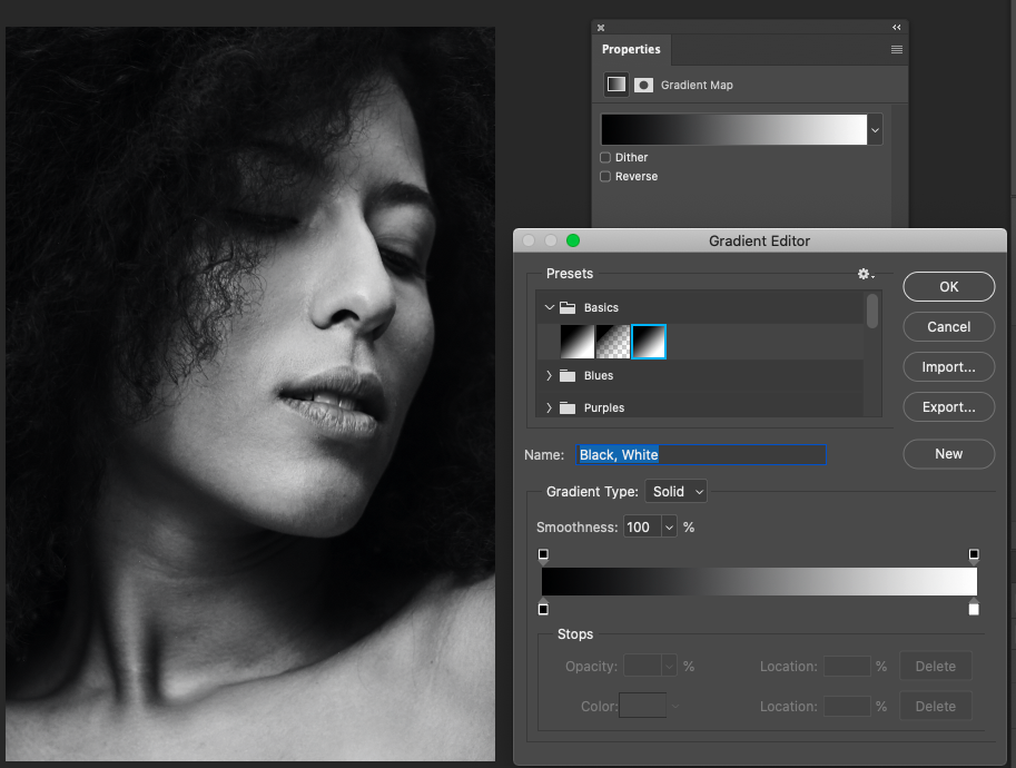 how to create dynamic black and white