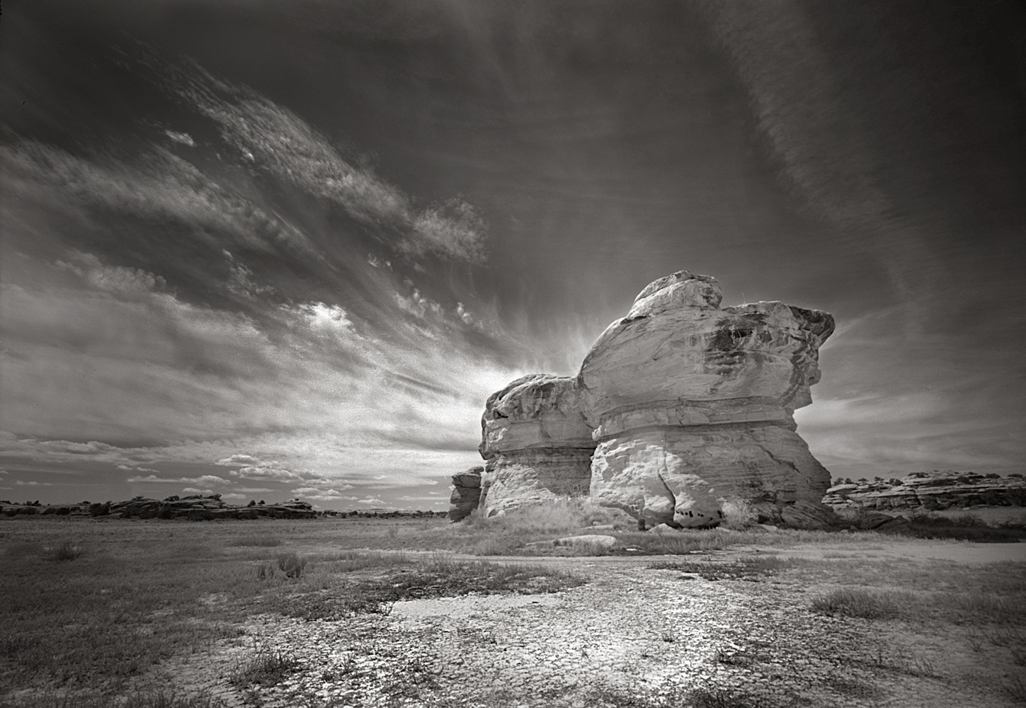 Hot Mushroom Rocks under a Big Sky