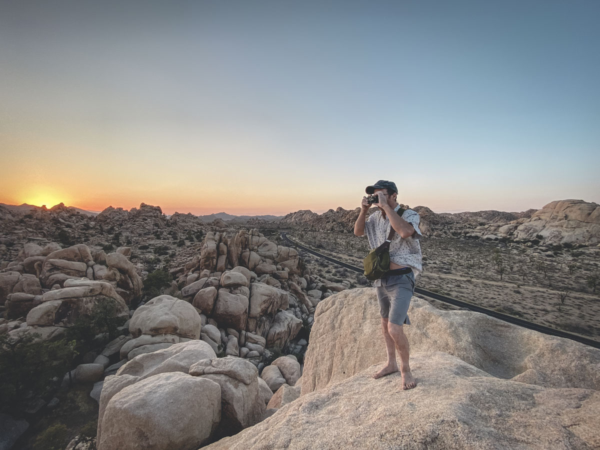 Exploring Joshua Tree National Park, with the iPhone 11 doing some horrific things to the sunset.