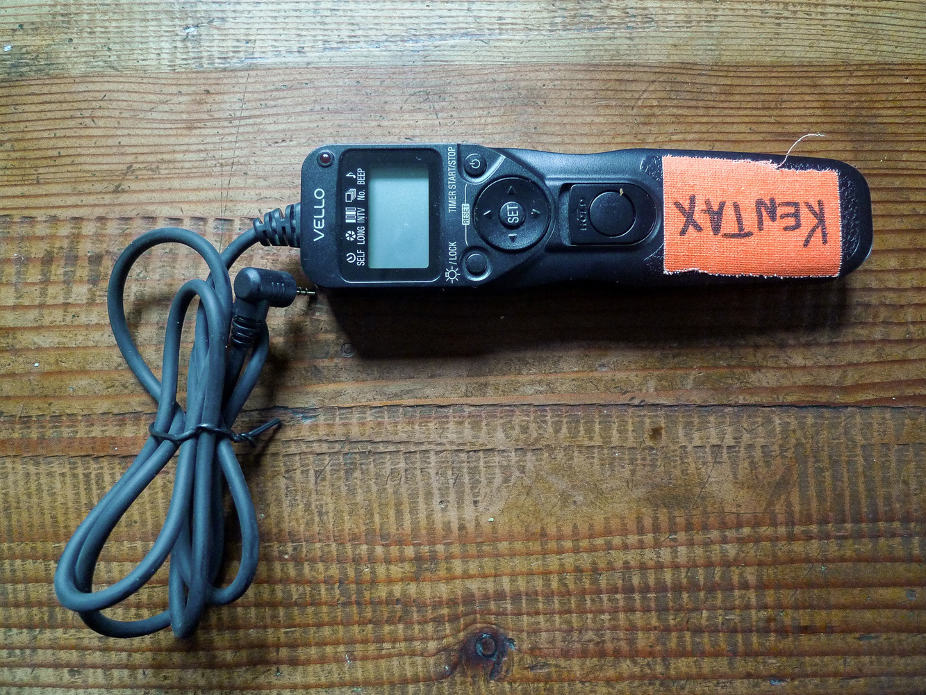 This is my trusty Vello Shutterboss II for my Pentax K-1, hence the punny “Kentax” name. Never run away from a great pun.