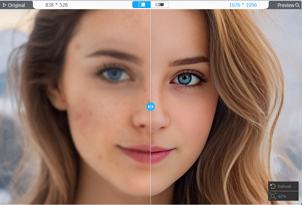 Example of AI Face Restoration