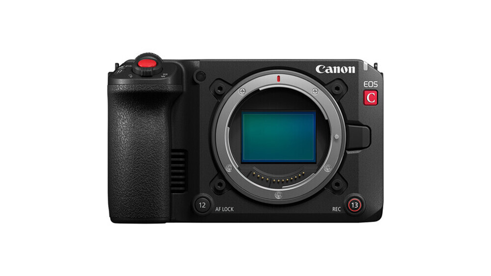 Кинокамера Canon EOS C50 вид спереди Кинокамера Canon EOS C50