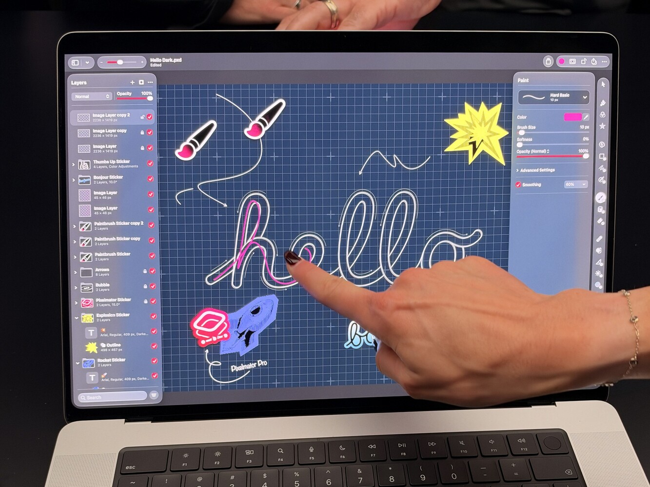 Рисование в Pixelmator Pro Рисование и редактирование на холсте в Pixelmator Pro