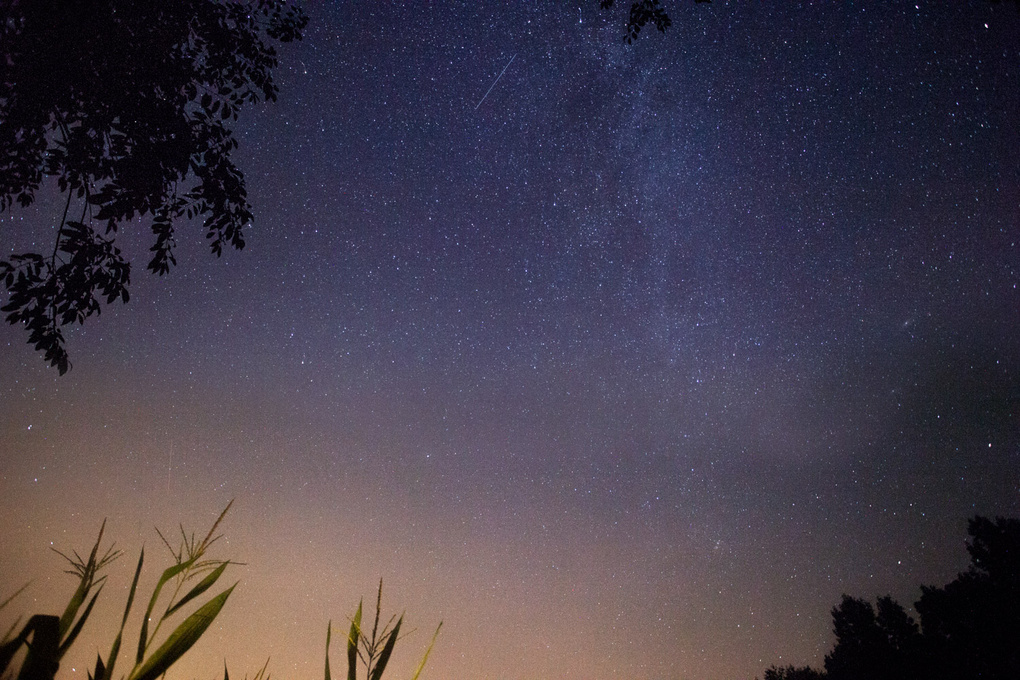 View Farmland Milky Way by Landon Mathers