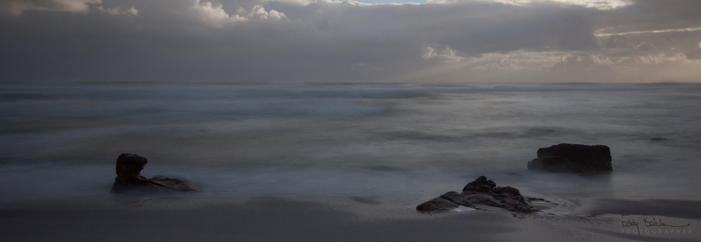 View Misty Cliffs Seascape 2 by Eddy Bakker