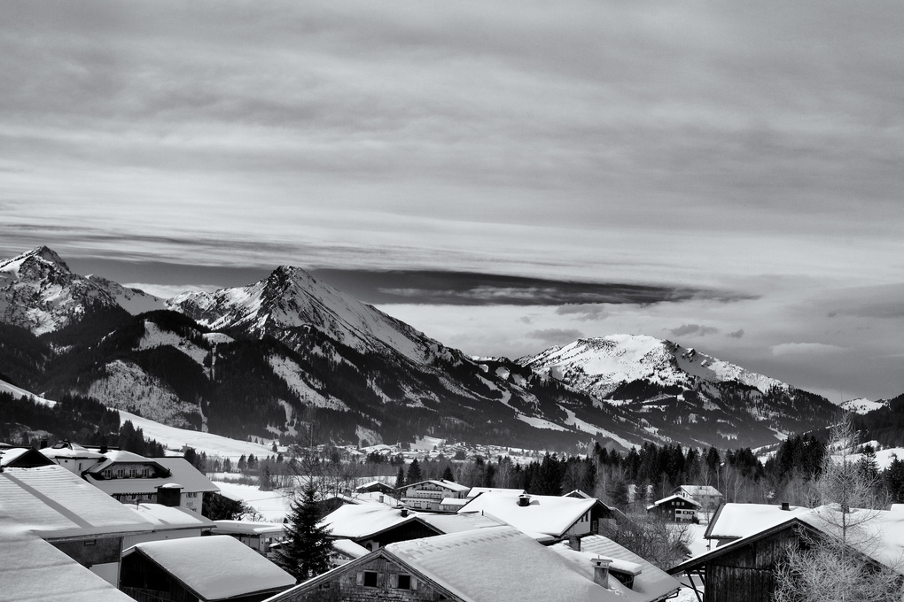 View Village in the Austrian Alps by Dennis Burke