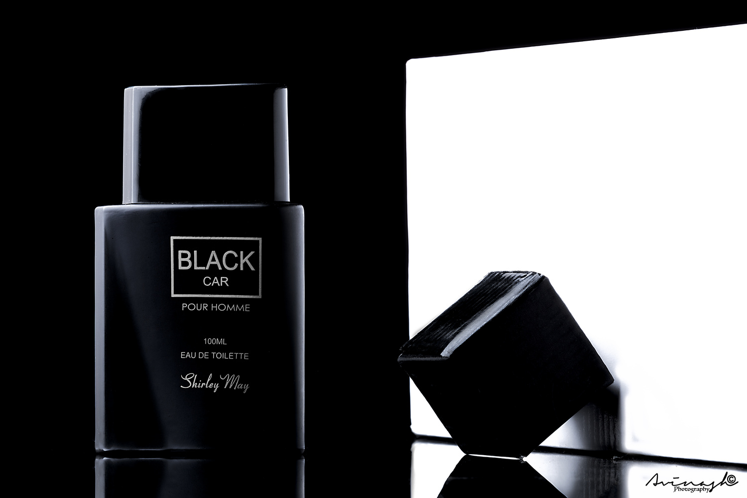 View Product shot- Black car perfume by Avi nash