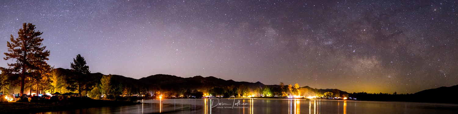 View Milky Way Over Lake Hemet by Daren Tatham