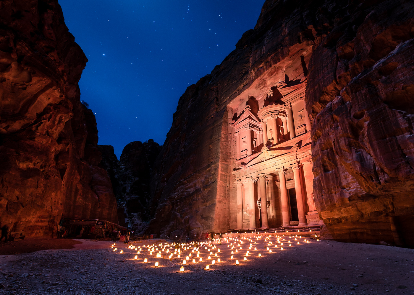 View Petra by night by Raj Passy