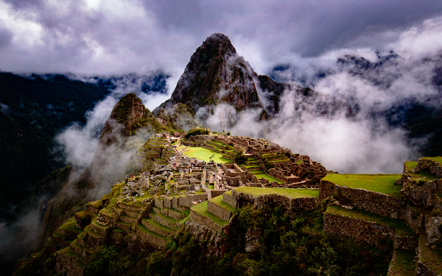 View Foggy Machu Picchu by Raj Passy