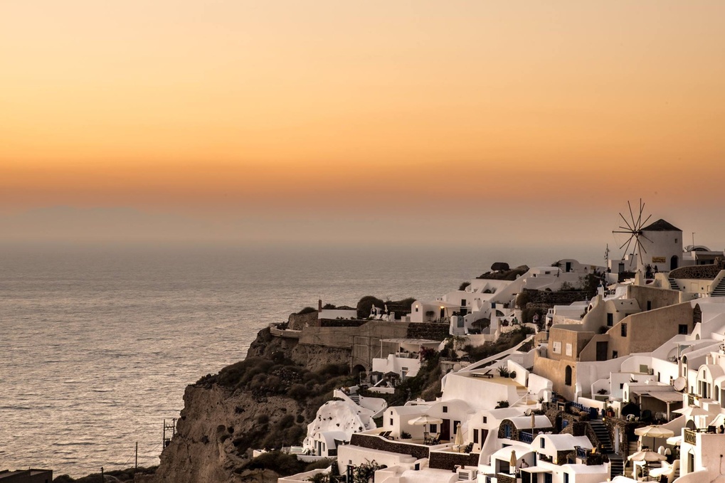 View Sunset from Oia by Vipin Menon