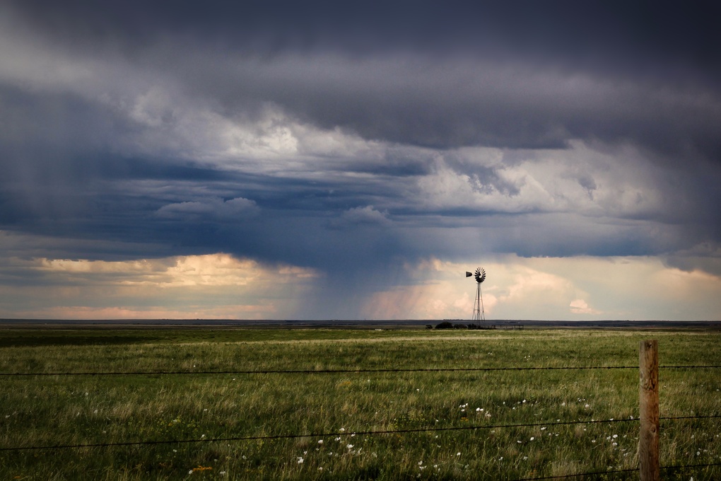 View The passing storm by John VanDusen