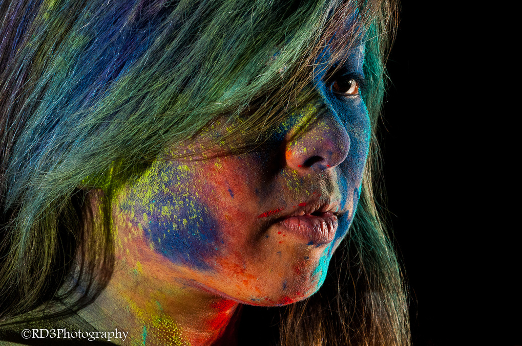 Holi Powder Face Painting Robert Dombkowski on Fstoppers