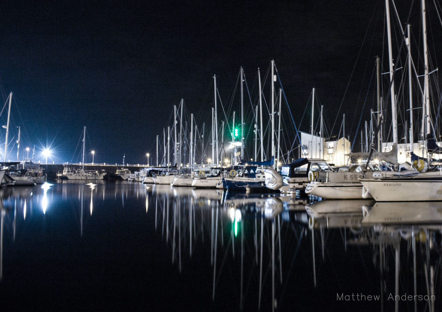 View The Marina at Night by Matthew Anderson