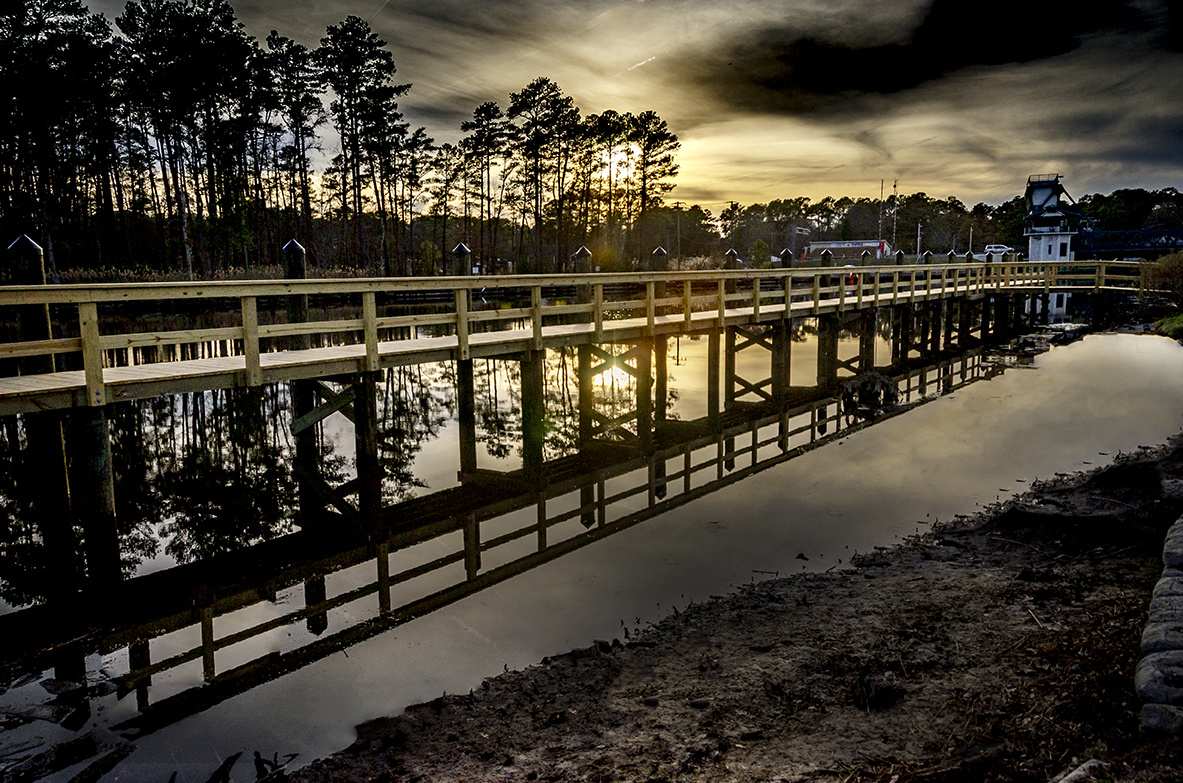 View Boat Pier on Albemarle Canal by Bryan Barbee