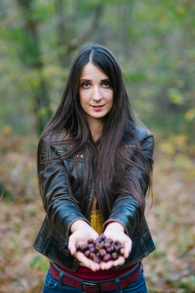 View The girl with the chestnuts by Miras Sljivancanin
