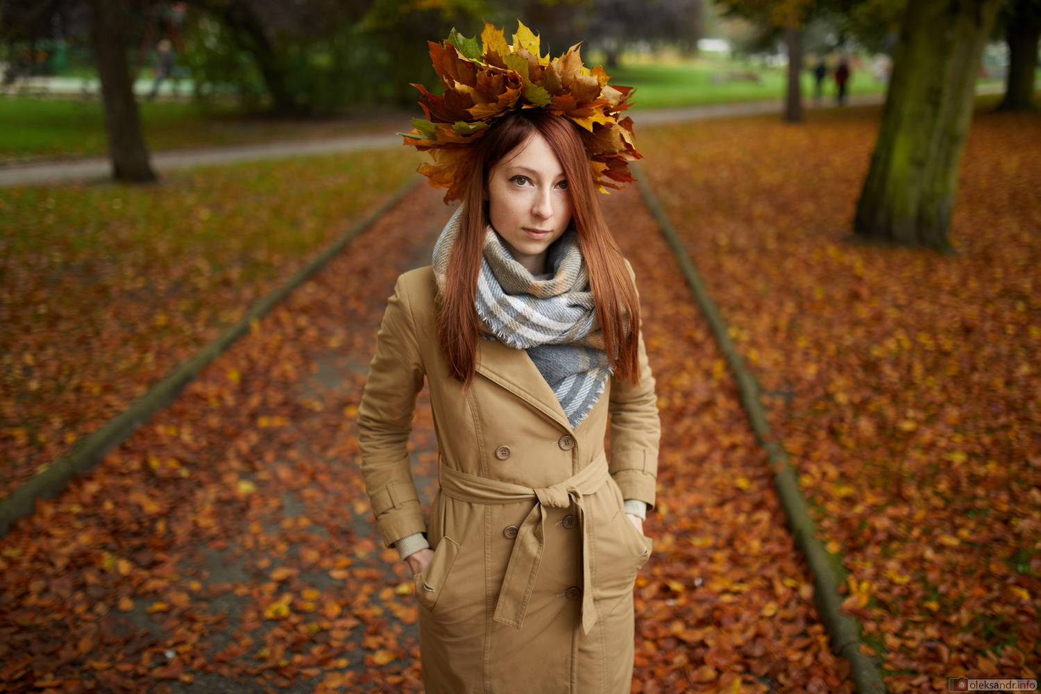 View autumn girl. by Oleksandr Gontar