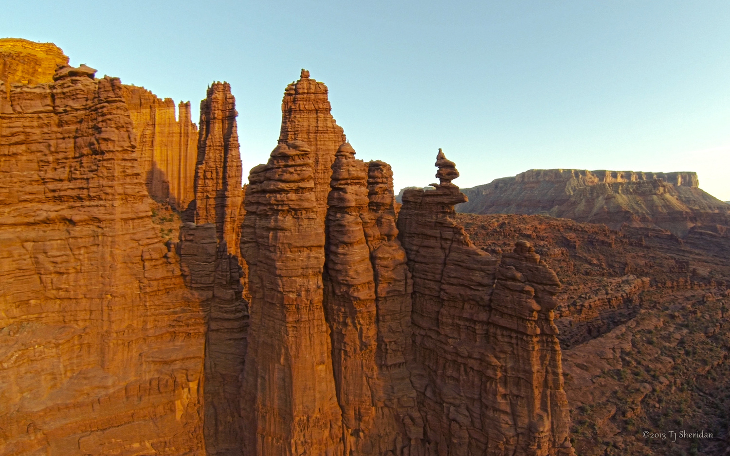 View Fisher Towers Aerial by T.J. Sheridan