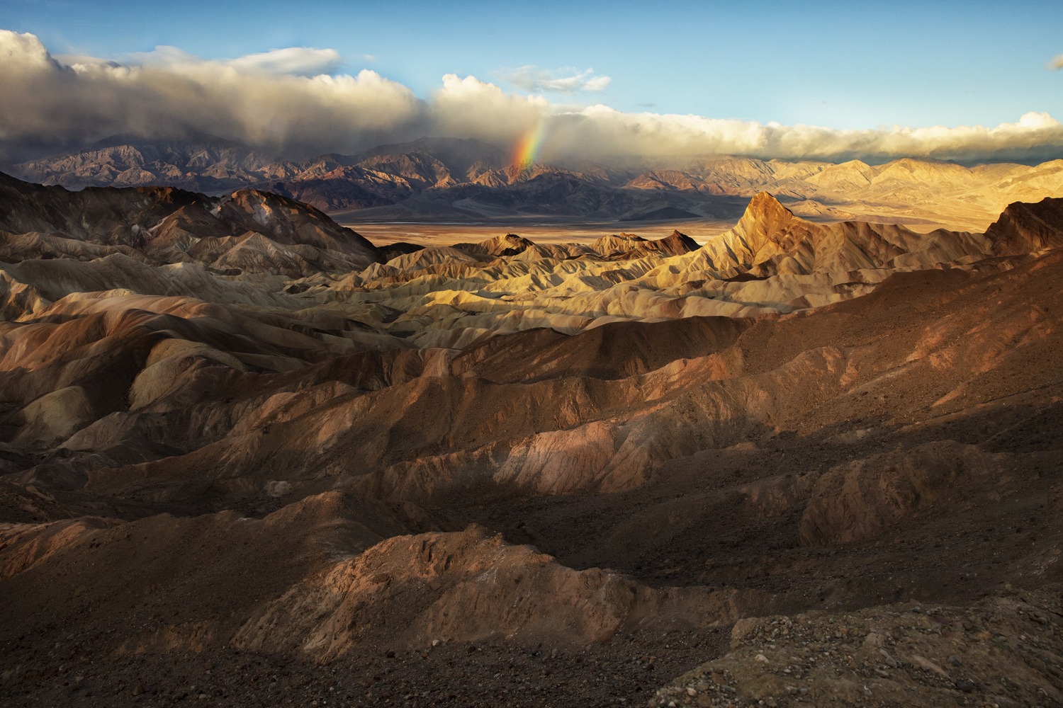 View Zabriskie Point Sunrise Rainbow by James Neihouse, ASC
