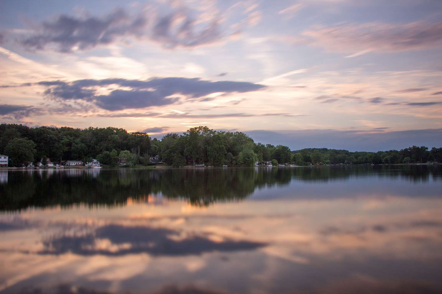 View Sunset on Brady Lake by Jack Pelini