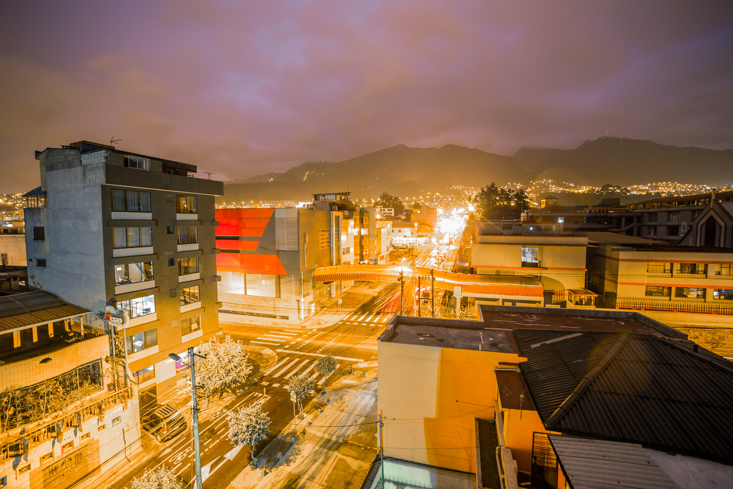 View South America - Urban City Night by Andrew Dang