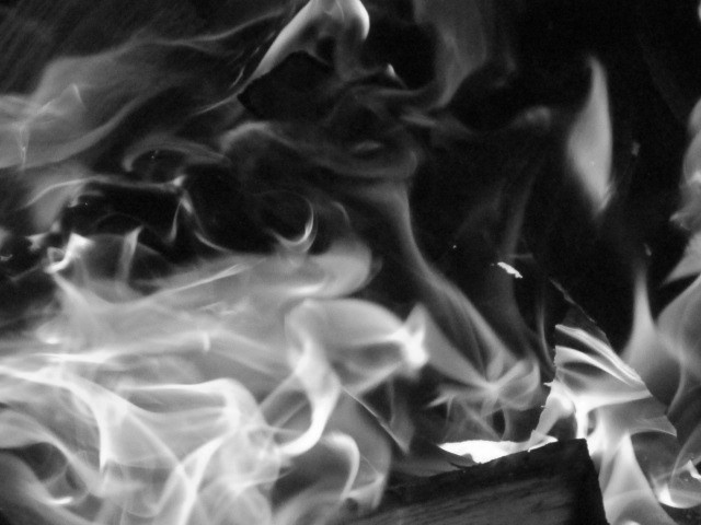 View Black and White Fire by Keegan Doughty