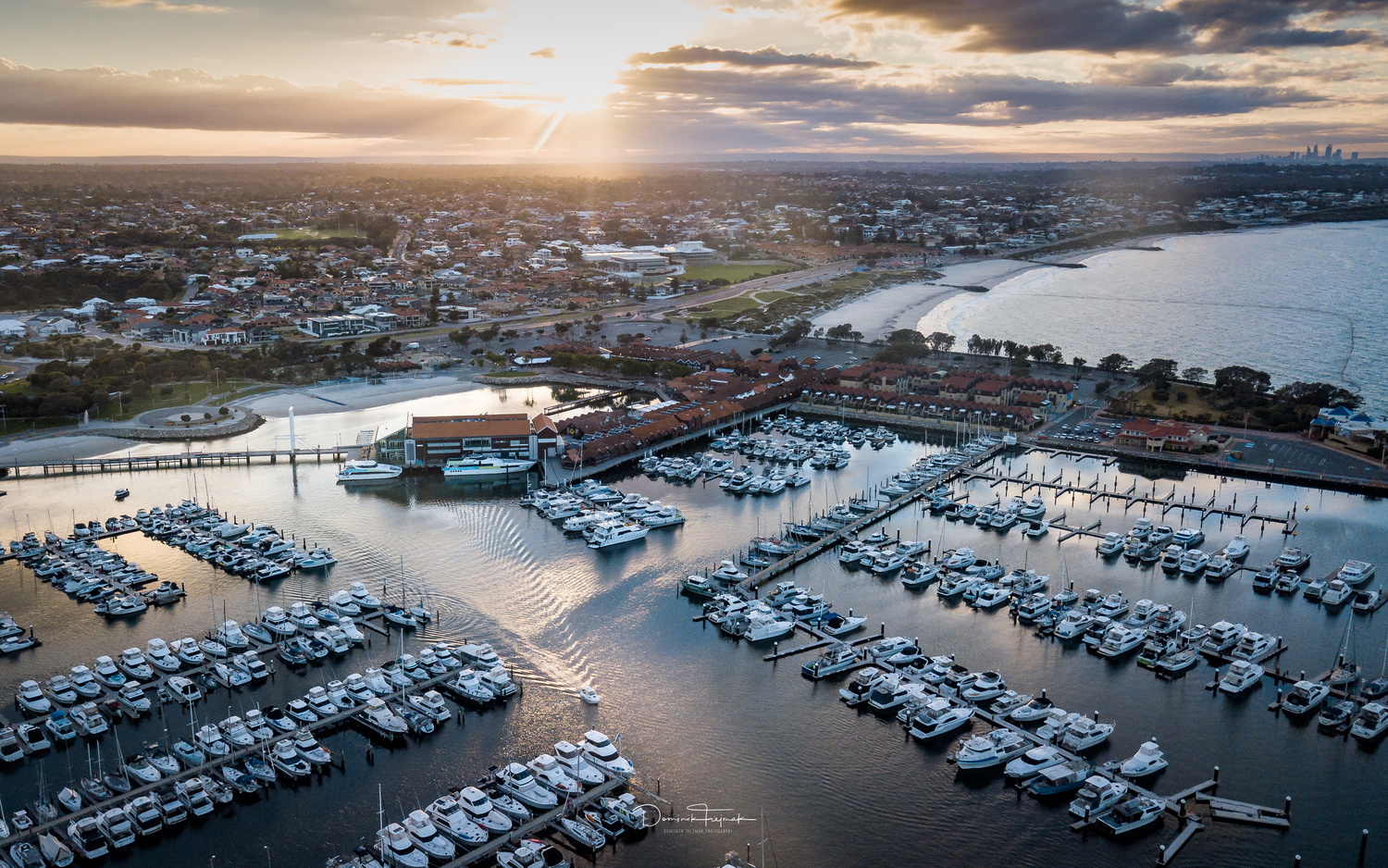 View Hillarys Harbor Sunrise by Dominik Trejmak