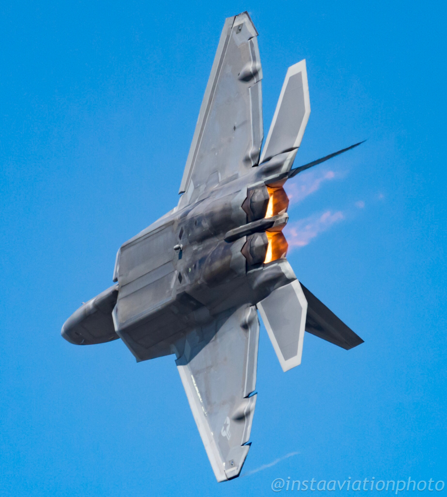 View F-22 in full afterburner by James Hewitt