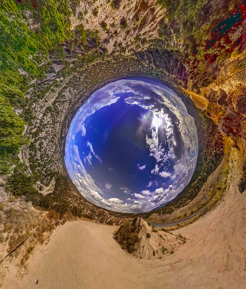 View New Mexico Desert Blue Marble by Stephen Morriss