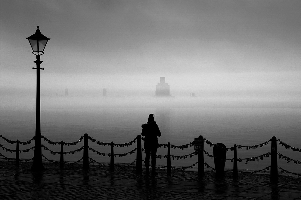 View Fog on the mersey by Lance Burkitt