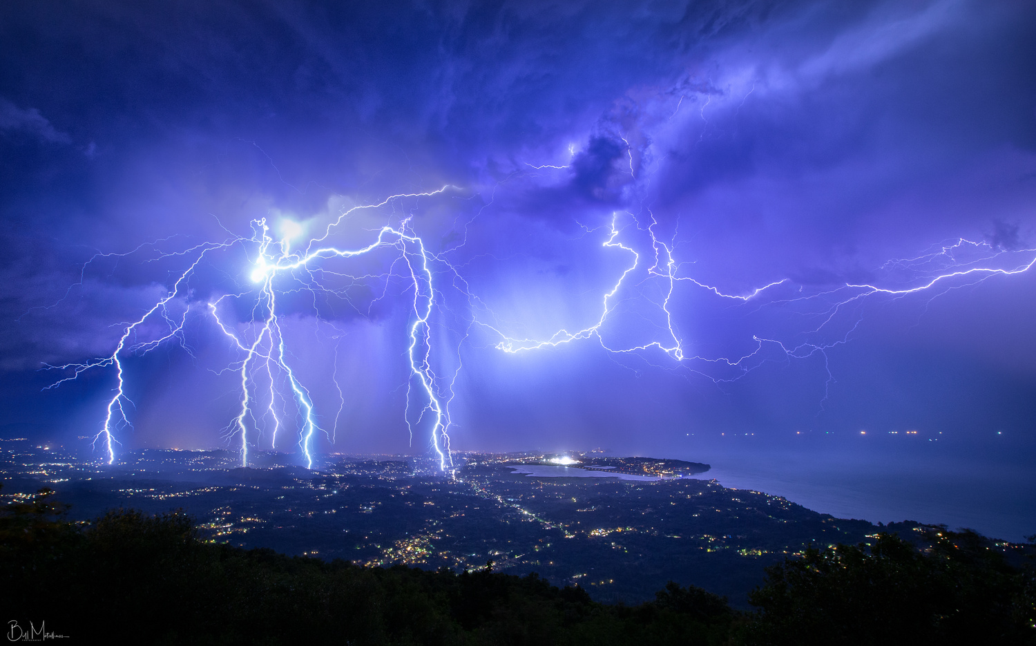 Electric Night above Corfu Bill Metallinos on Fstoppers