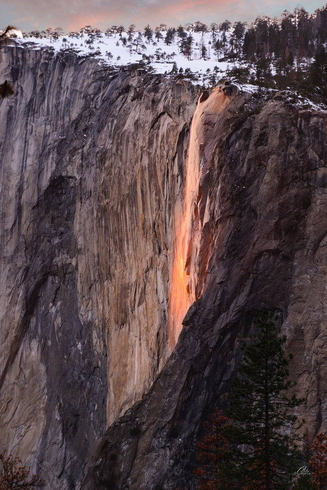View Horsetail Falls by Carla Anderson