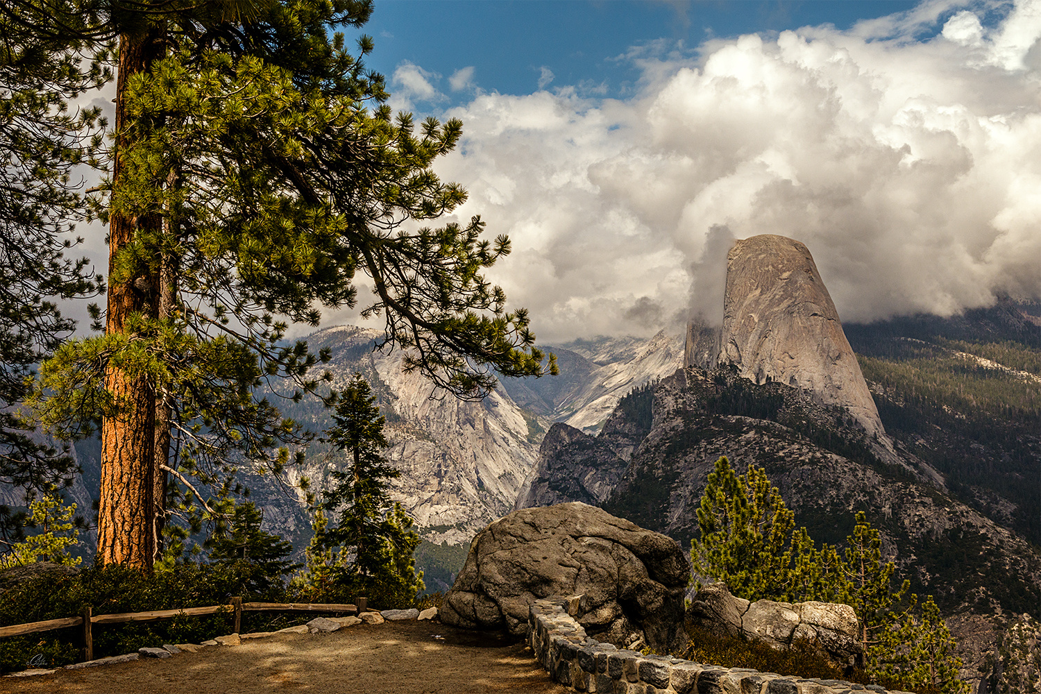 View Clouded Half Dome by Carla Anderson