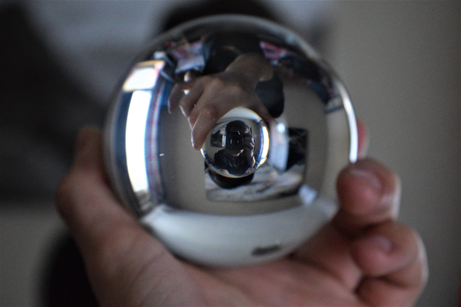 View Glass Ball, Portrait by Mike Libby