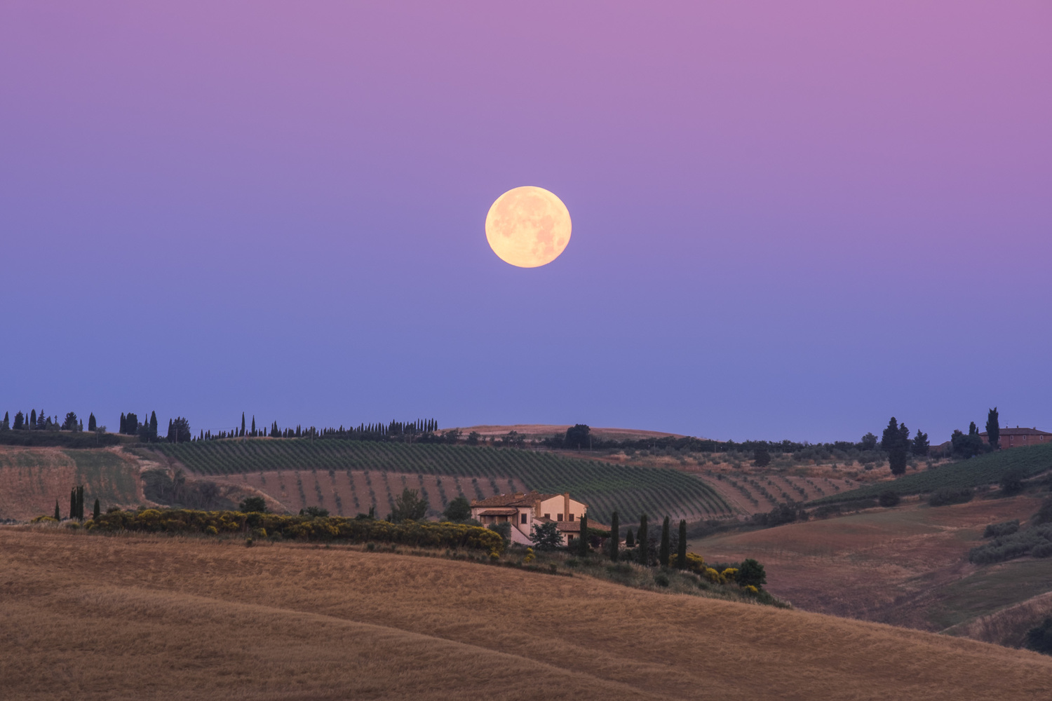 Full moon above Tuscany Anton Galitch on Fstoppers