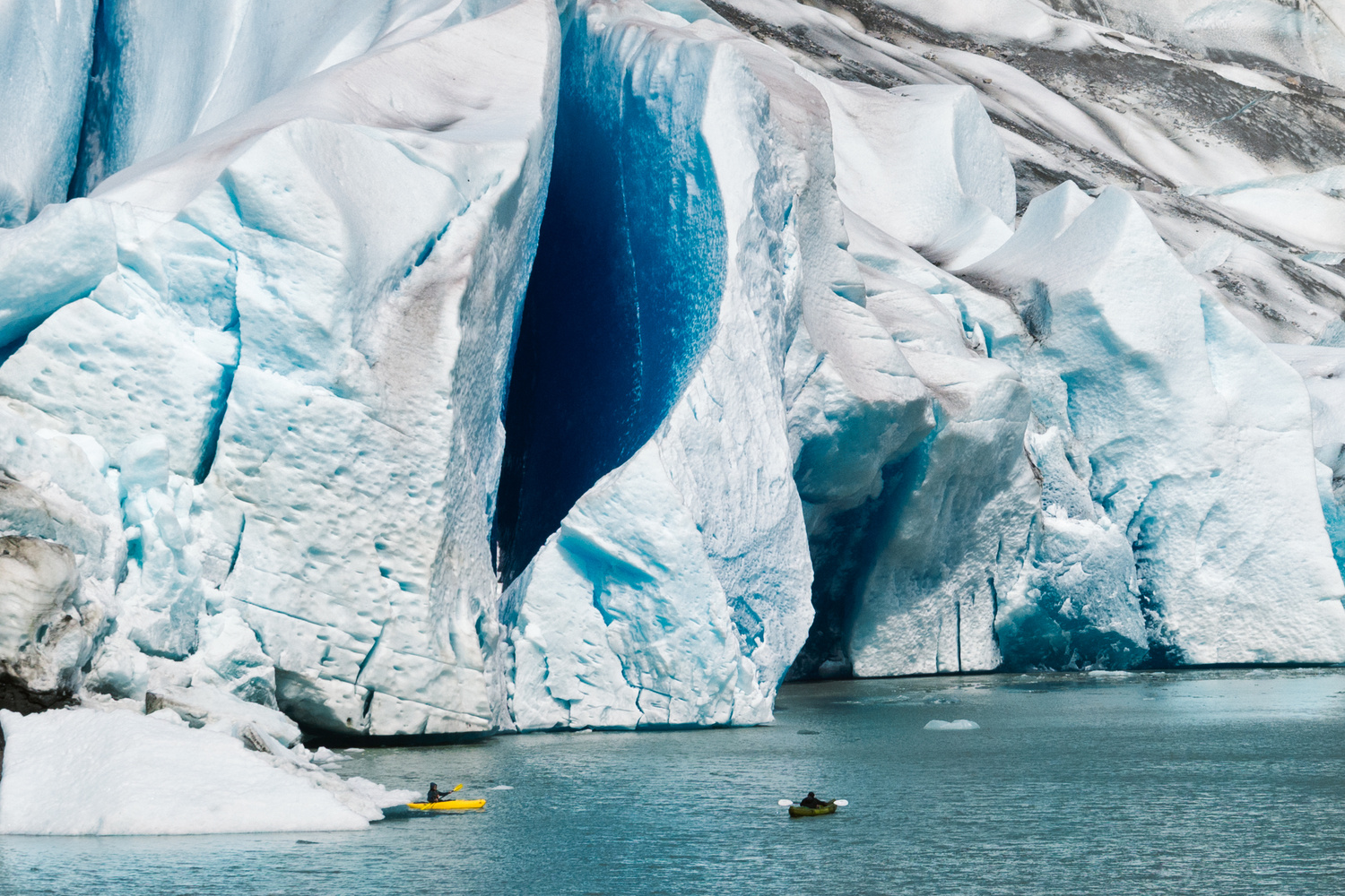 View Kayaking by the glacier by Anvit Srivastav