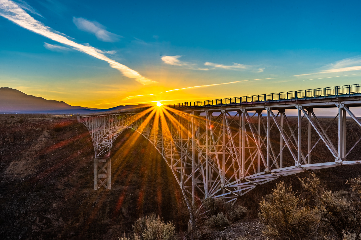 View Rio Grande Gorge Sunrise by Josh Muston