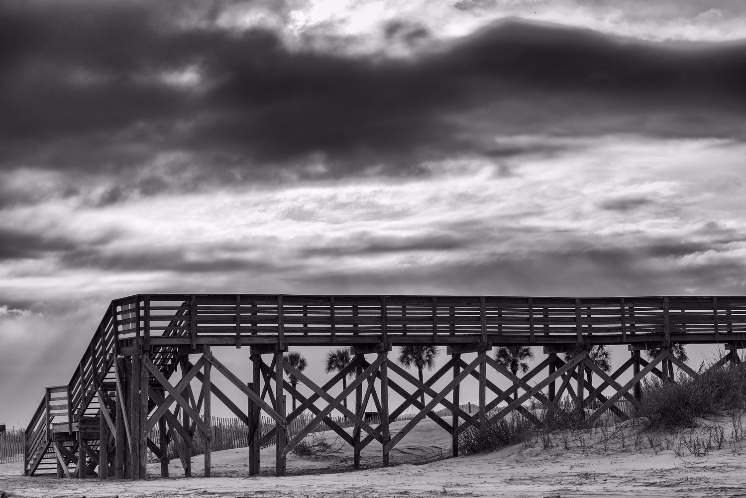 View Beach Ramp Folly Beach by Jerry Allen