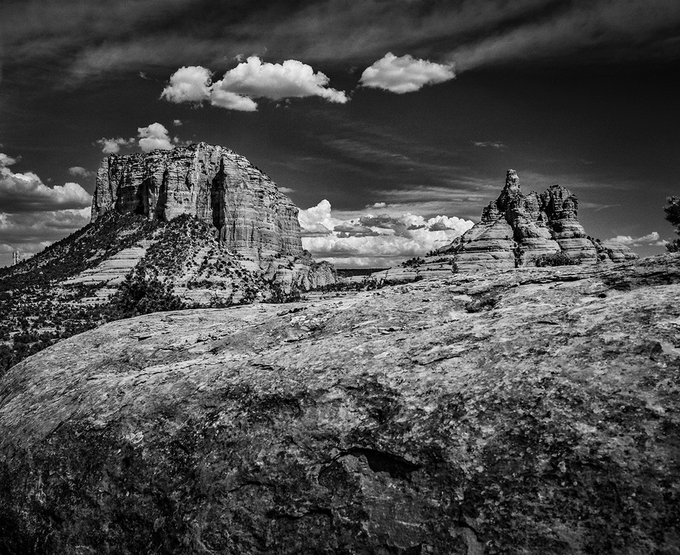 View Bell & Courthouse Rocks by Loren Hedrick